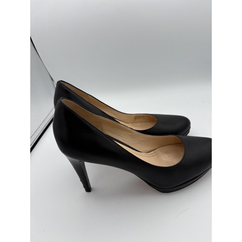 Cole Haan Shoes Womens Size 8.5 Black Leather Stiletto Heel Dress Pumps Classic - Picture 3 of 7